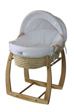 Organic waffle moses basket rocker stand Organic waffle moses basket rocker stand