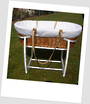 Wicker Deluxe Moses Basket, with Free stand